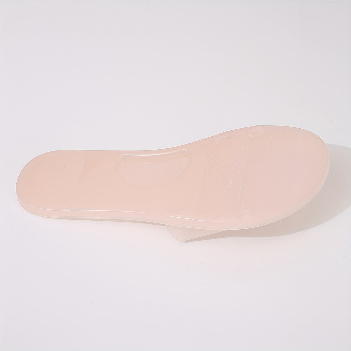 Women's Solid Slide Sandals Casual Jelly Slip On Flat Shoes