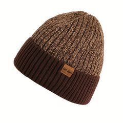 Sport Windproof Knit Beanie Hat Plus Velvet Autumn Winter Warm Ski Cold Hat