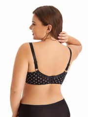 Bra Women's Ditsy Floral Print Mesh Medium Stretch Bra