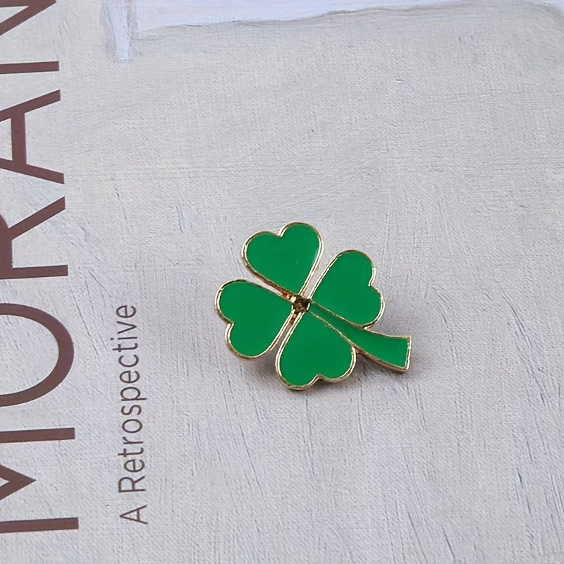 Shamrock Pin for Clothes Backpack Hat Party Gift Boys Girls