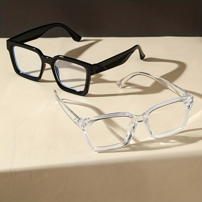 Clear Lens Glasses Square Decorative Props Glasses