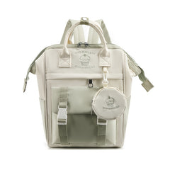 Large Capacity Diaper Bag with Floral Design