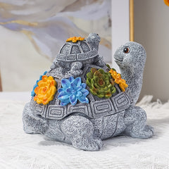 Resin Turtle Ash Tray with Lid Waterproof Art Crafts Gift