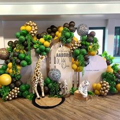 50 Dark Green Latex Balloons for Party Decorations