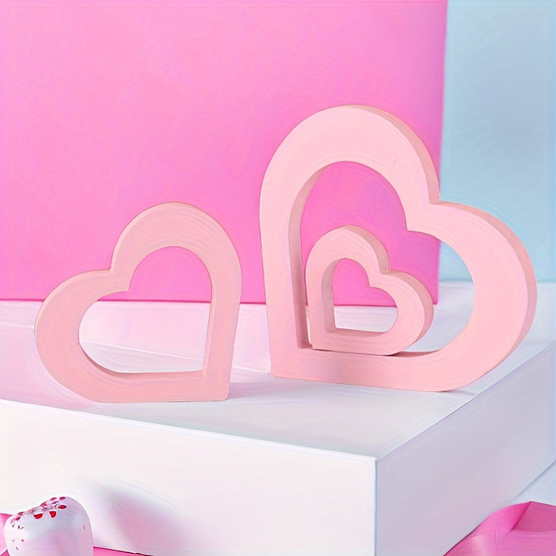 1PC Heart Wooden Sign Ornament for Home Wedding DIY