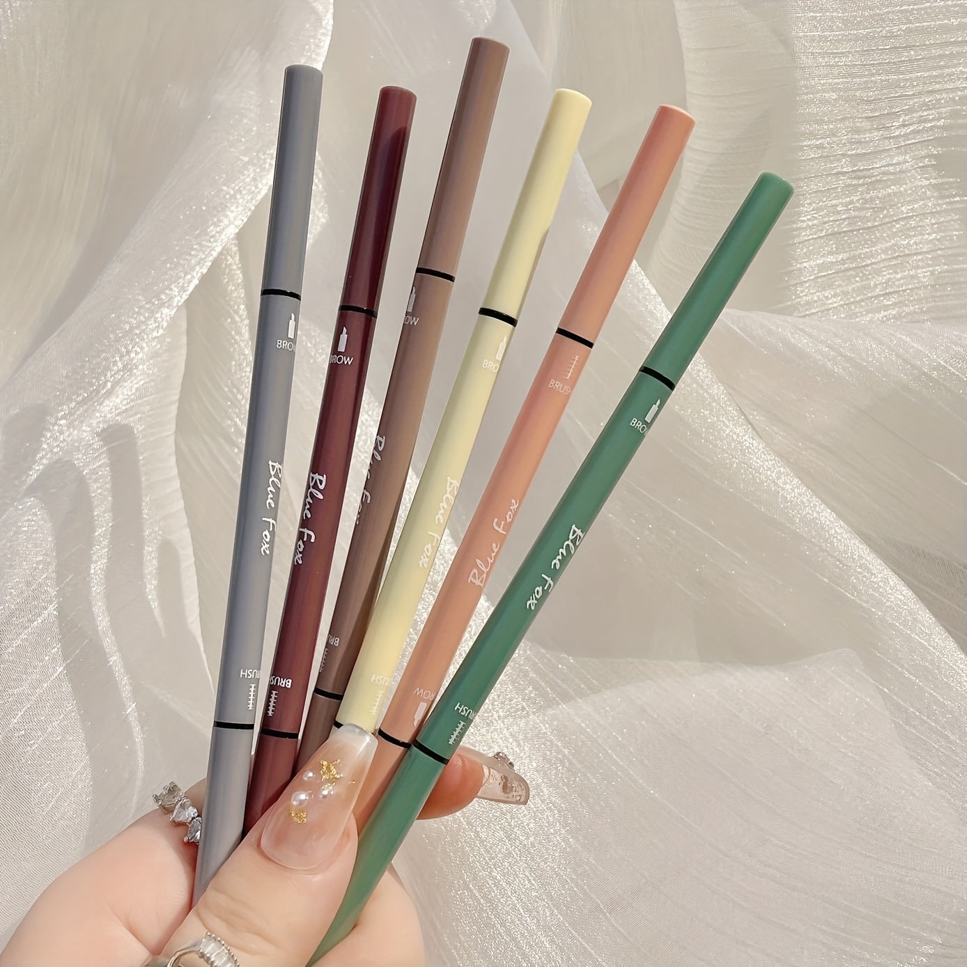 Waterproof Double Headed Eyebrow Pencil Brown