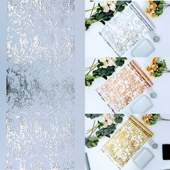 Golden Mesh Roll Wedding Decoration