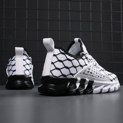 Men's Blade Sneakers Casual Breathable Shock Absorption Lace up Shoes