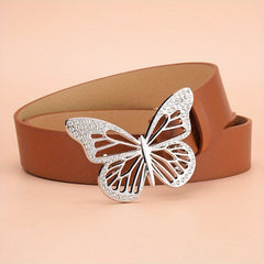 Vintage Rhinestone Butterfly Belt for Women