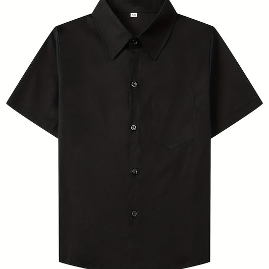 Boys Short Sleeve Button Down Shirt