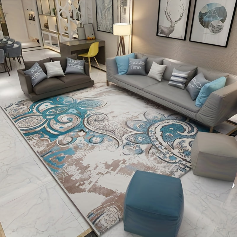 Ice Fire Print Area Rug Living Room Bedroom Dining Room