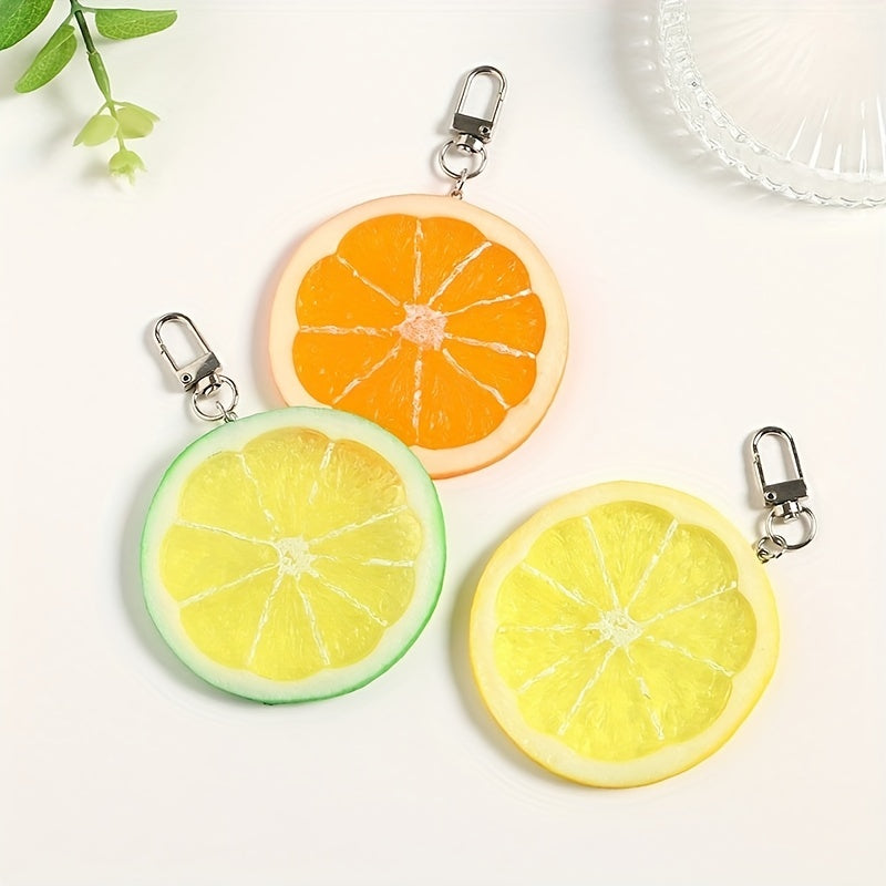 Lemon Slice Key Chain - Fun Birthday Gift