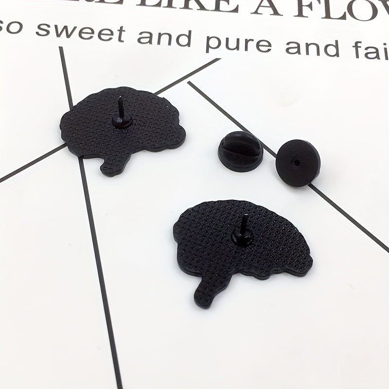 Cartoon Brain Alloy Brooch Jacket Accessories for Girls