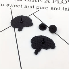 Cartoon Brain Alloy Brooch Jacket Accessories for Girls