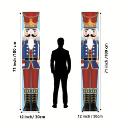 Nutcracker Christmas Decorations Outdoor Life Size Soldier Model Banners