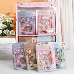Children's DIY Hair Clip Set with Glue - 4 Piece Set