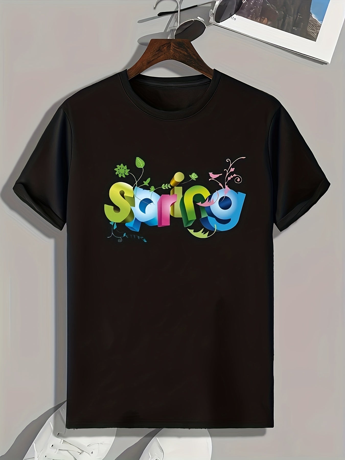 SPRING Print Men's Graphic T-shirt for Summer