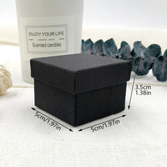 12pcs Classic Ring Box Jewelry Packaging Box Wedding Decor