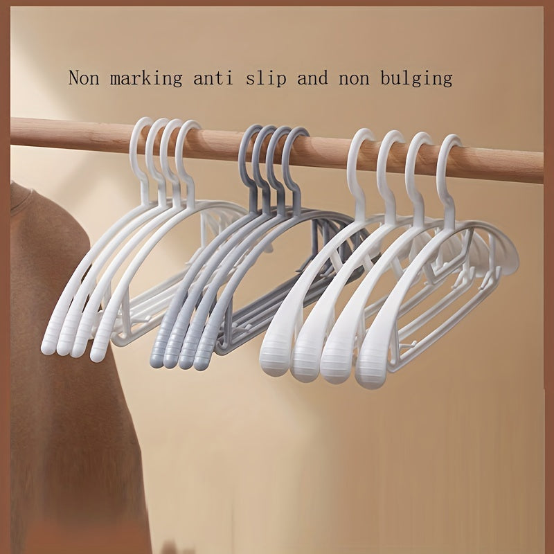 5pcs Wide Shoulder Clothes Hanger Anti-slip Thick Clothes Support