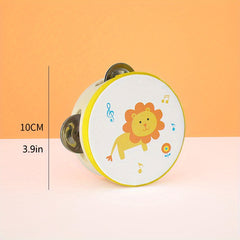 Cartoon Hand Clapping Drum Tambourine for Kids 1-3
