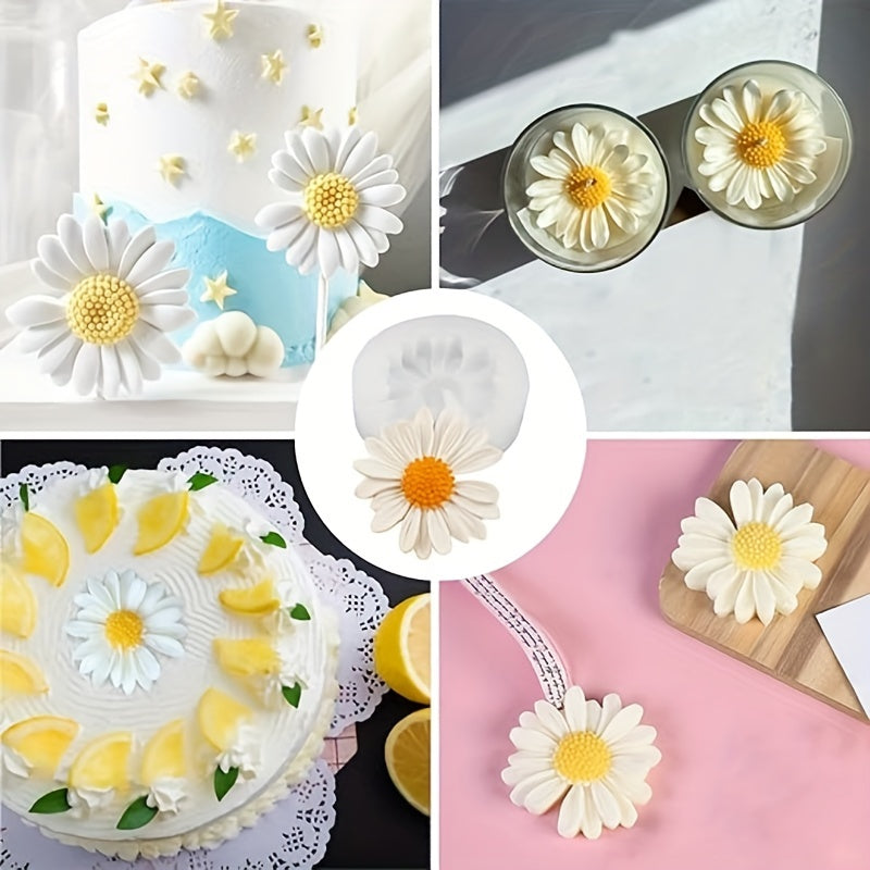 Resin Flower Molds Daisy Candle Fondant Silicone Mold