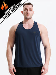 Men's Stretch Sleeveless Tank Top for Gym Workout - Comfy & Breathable