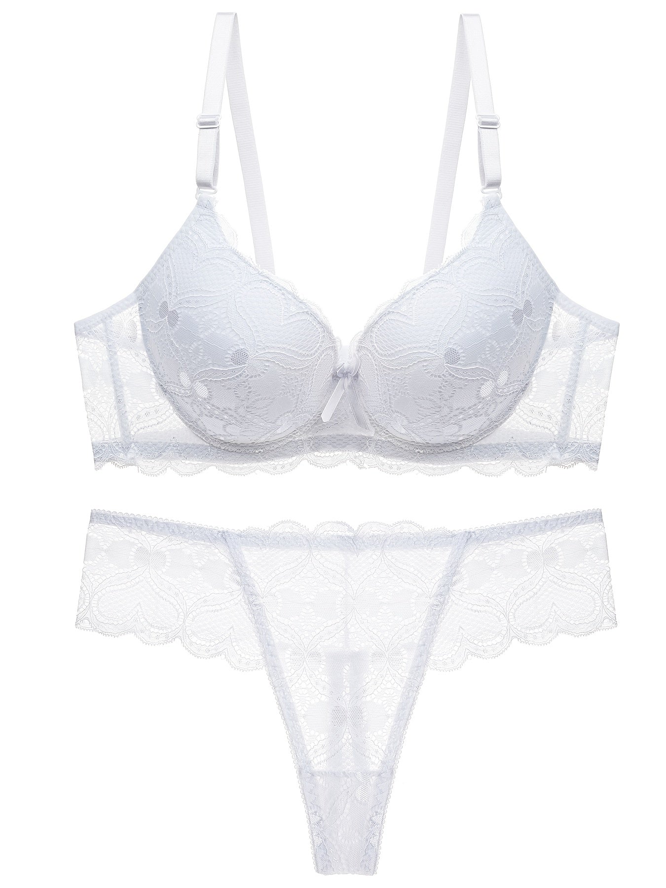 Women's Lace Lingerie Set Sexy Valentines Intimates Bra & Panty
