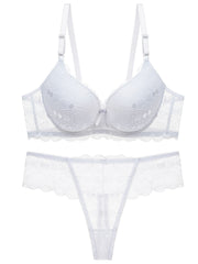 Women's Lace Lingerie Set Sexy Valentines Intimates Bra & Panty