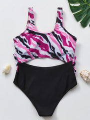 Girls Casual Swimsuit for 5-14 Years Old Kids with Chest Pad