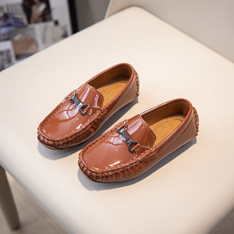 Boys Loafer Shoes Lightweight Non Slip Flat Shoes Performance Party