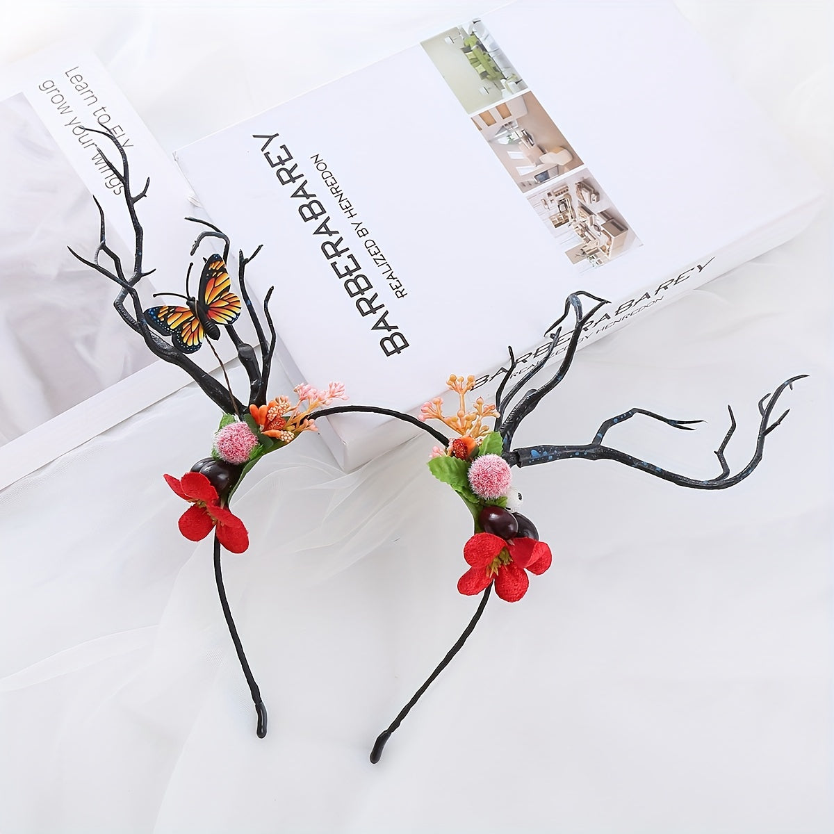 Girl's Branch Elk Headdress Christmas Party Hair Hoop