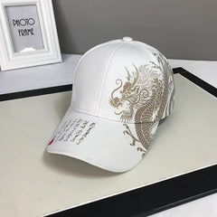 Chinese Dragon Baseball Cap Men Women Summer Sunshade Hat