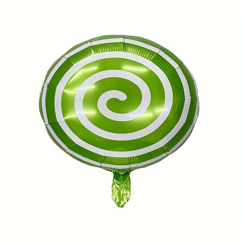 2pcs Christmas Foil Balloons Lollipop Party Balloons Red And Green Balloons