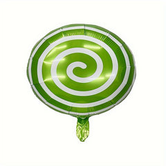 2pcs Christmas Foil Balloons Lollipop Party Balloons Red And Green Balloons