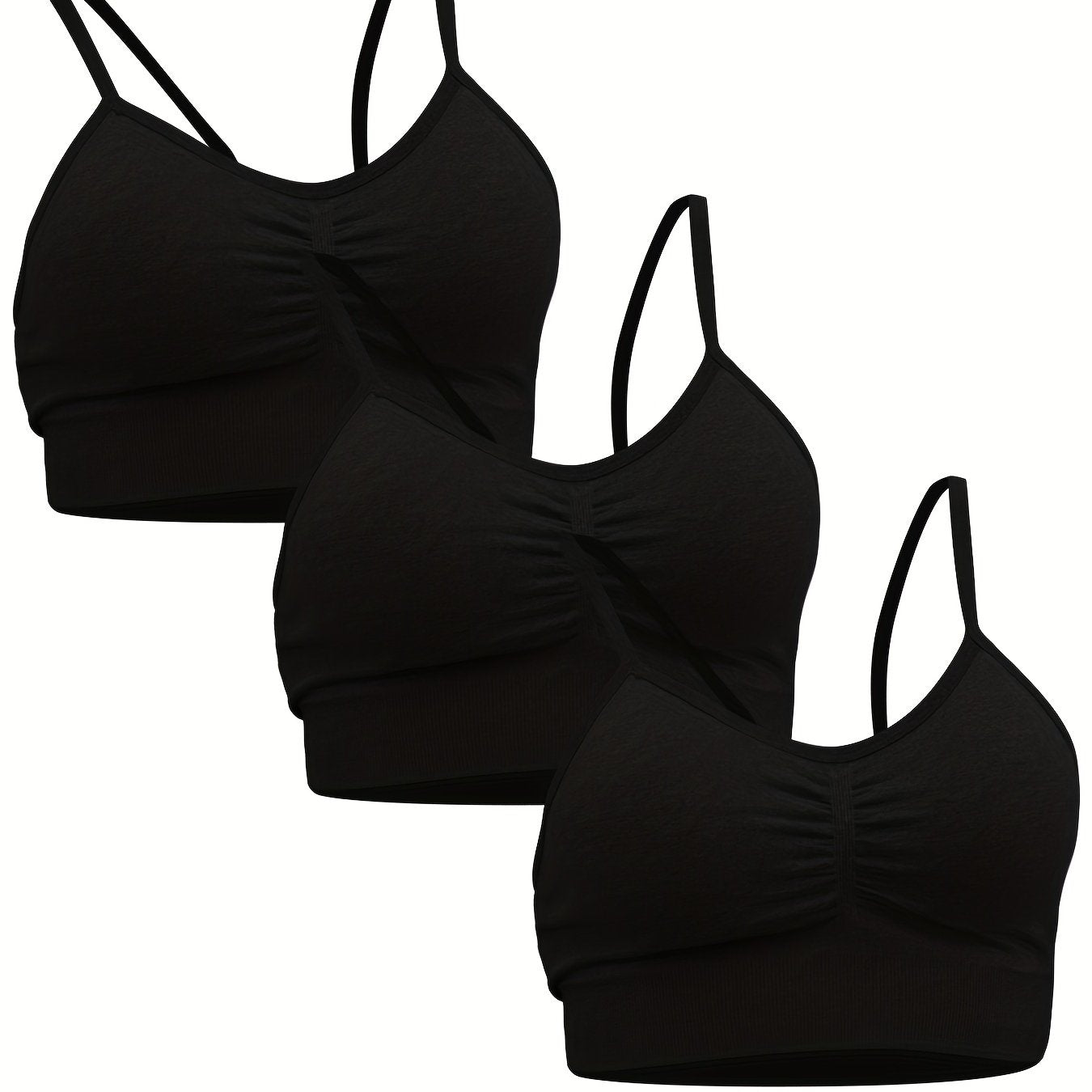 3pcs Women's Sports Bra Set for Gym & Yoga
