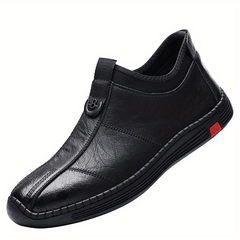Men's Hand Stitching Leather Loafers Slip On Shoes