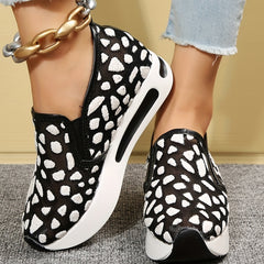 Women's Mesh Platform Slip On Sneakers Comfortable Outdoor Shoes
