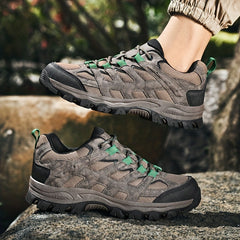 Men's Mesh Lace Up Hiking Sneakers Wear resistant Outdoor Shoes