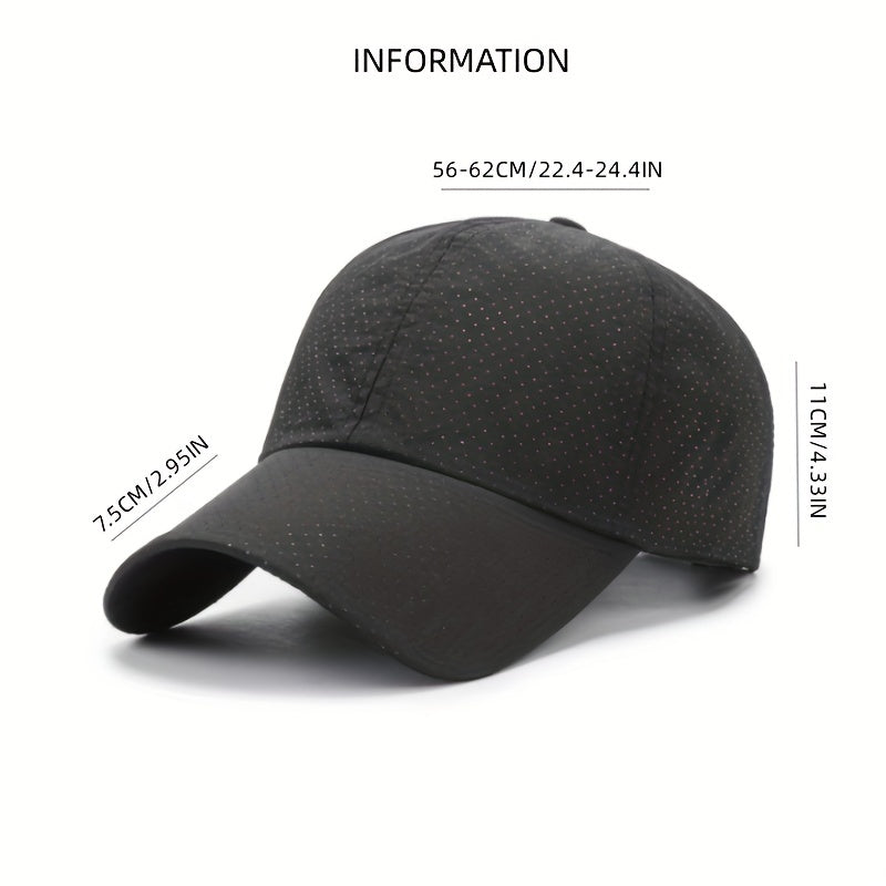 Men's Perforated Baseball Cap Spring Summer Sports Visor