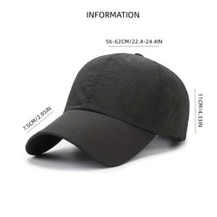Men's Perforated Baseball Cap Spring Summer Sports Visor