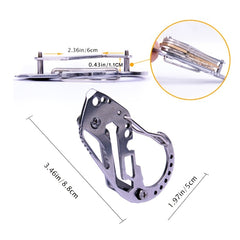 Stainless Steel Carabiner Key Clip for Outdoor Adventures