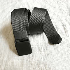 Men's Automatic Buckle Tape Belt Nylon Military Style Belt