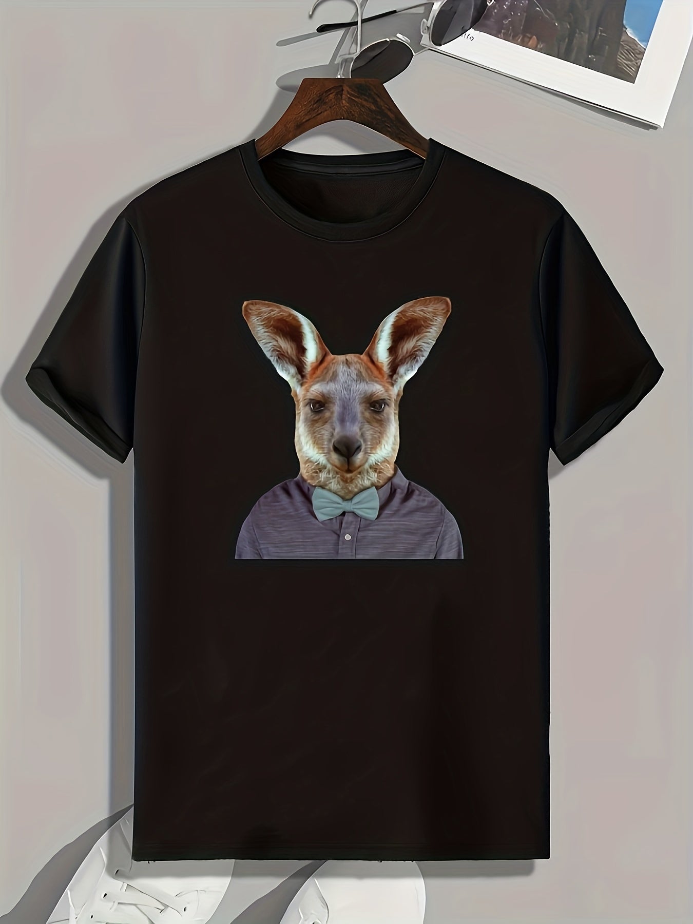 Animal Head Print Men's Graphic T-Shirt for Summer