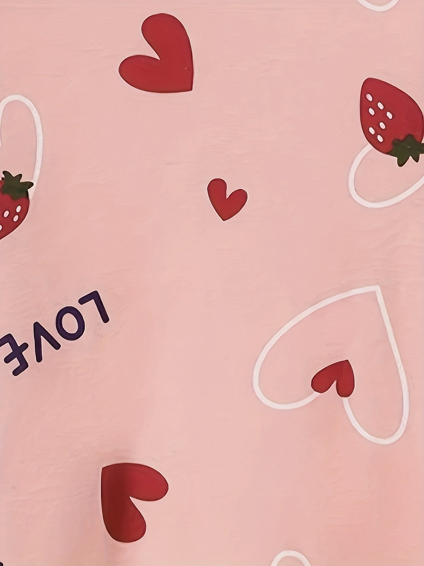 Strawberry Print Sleep Bottoms Women's Soft & Comfy Shorts
