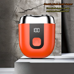 Portable Beard Shaver Double Head Mini Shaver Smooth Comfortable Blade