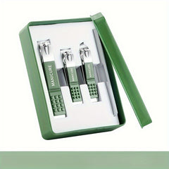 4pcs Nail Clipper Set Fingernail & Toenail Cutter Manicure Tool