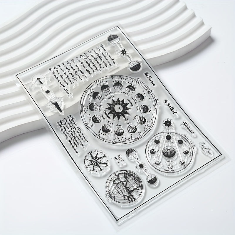 Cartoon Transparent Scrapbooking Stamp for Students Card Making