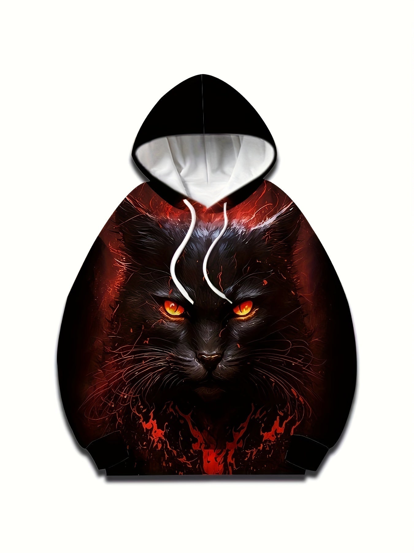 Men's Graphic 3D Print Hoodie Loose Pullover for Autumn Winter