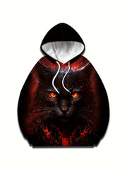 Men's Graphic 3D Print Hoodie Loose Pullover for Autumn Winter