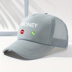 Money Calling Printed Baseball Cap Unisex Trucker Hat